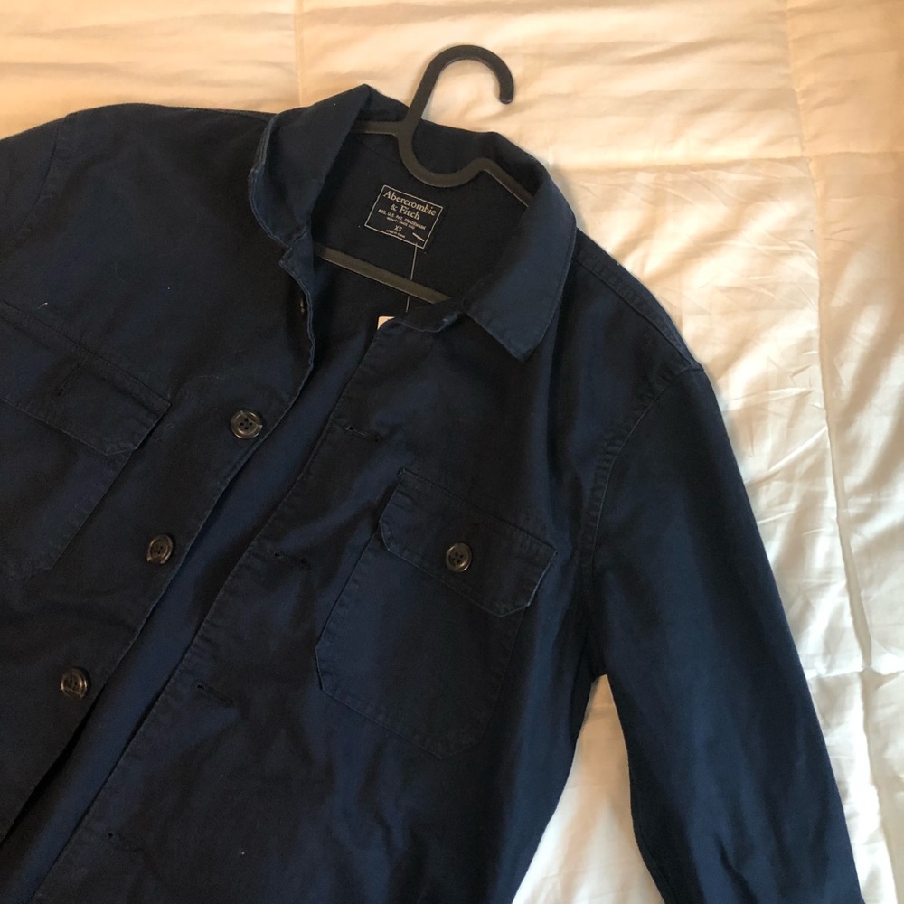 A&F blue jacket